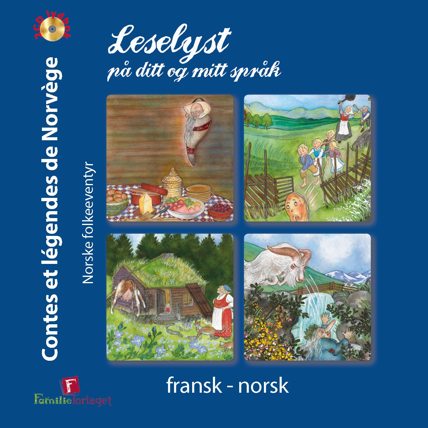 Fransk / nynorsk. Tospråkleg 2CD lydbok