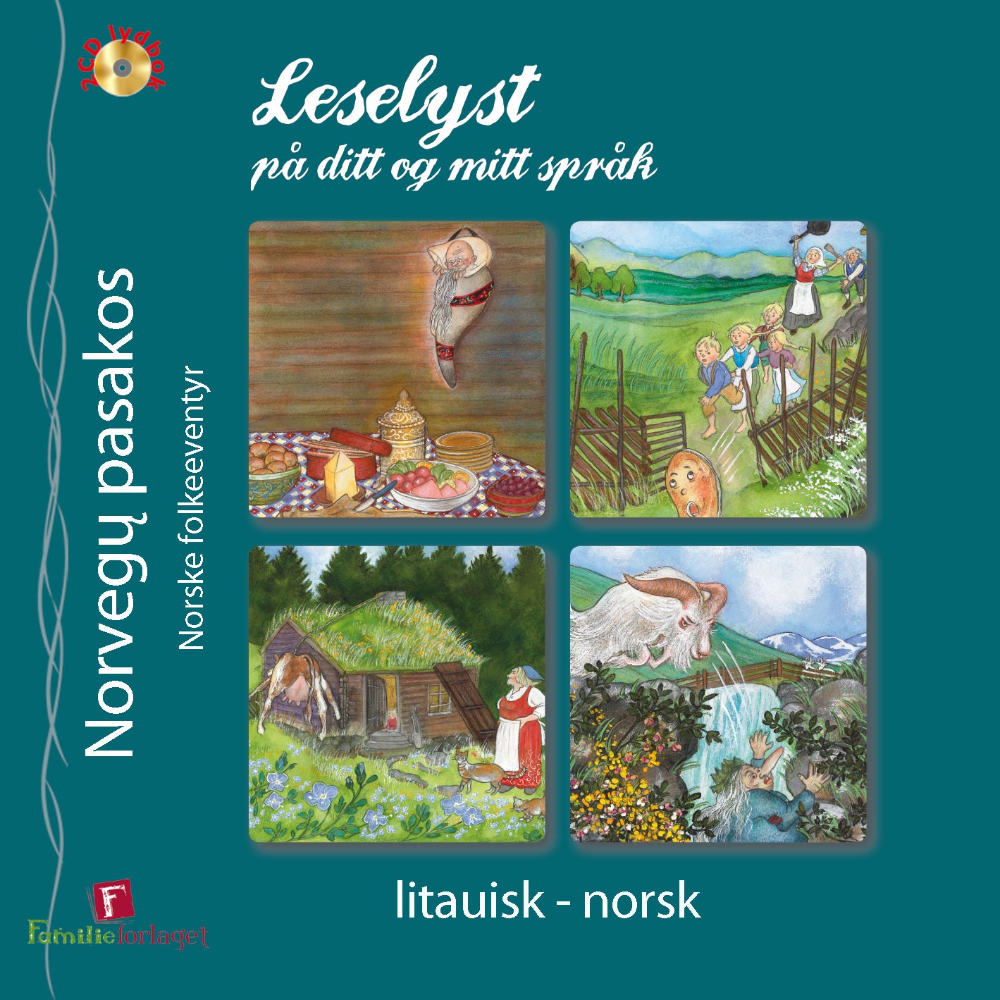 Litauisk / bokmål. Tospråklig 2CD lydbok